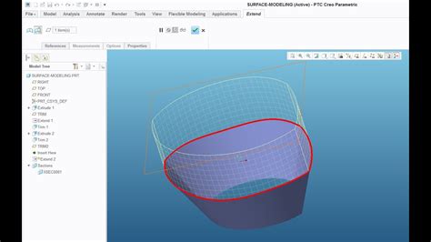 creo surface modeling tutorial PDF